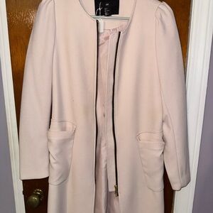 H&M Light Pink Trench Coat
